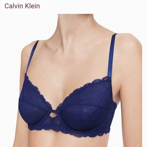 Calvin Klein Seductive Comfort Unlined Lace Bra 32 - Picture 1 of 7